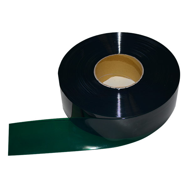 Green PVC Plastic Door Strip Flat