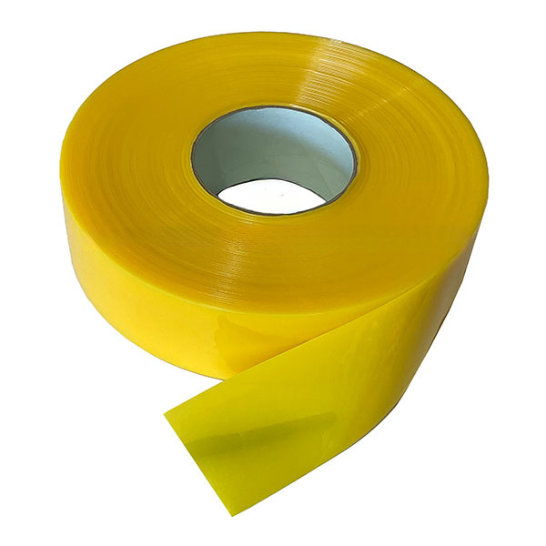 Yellow Plastic Flat Strip PVC Roll