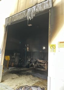 PVC Strip Door Fire